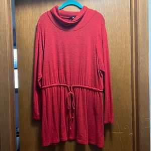 Lane Bryant 18/20 red cinch waist sweater